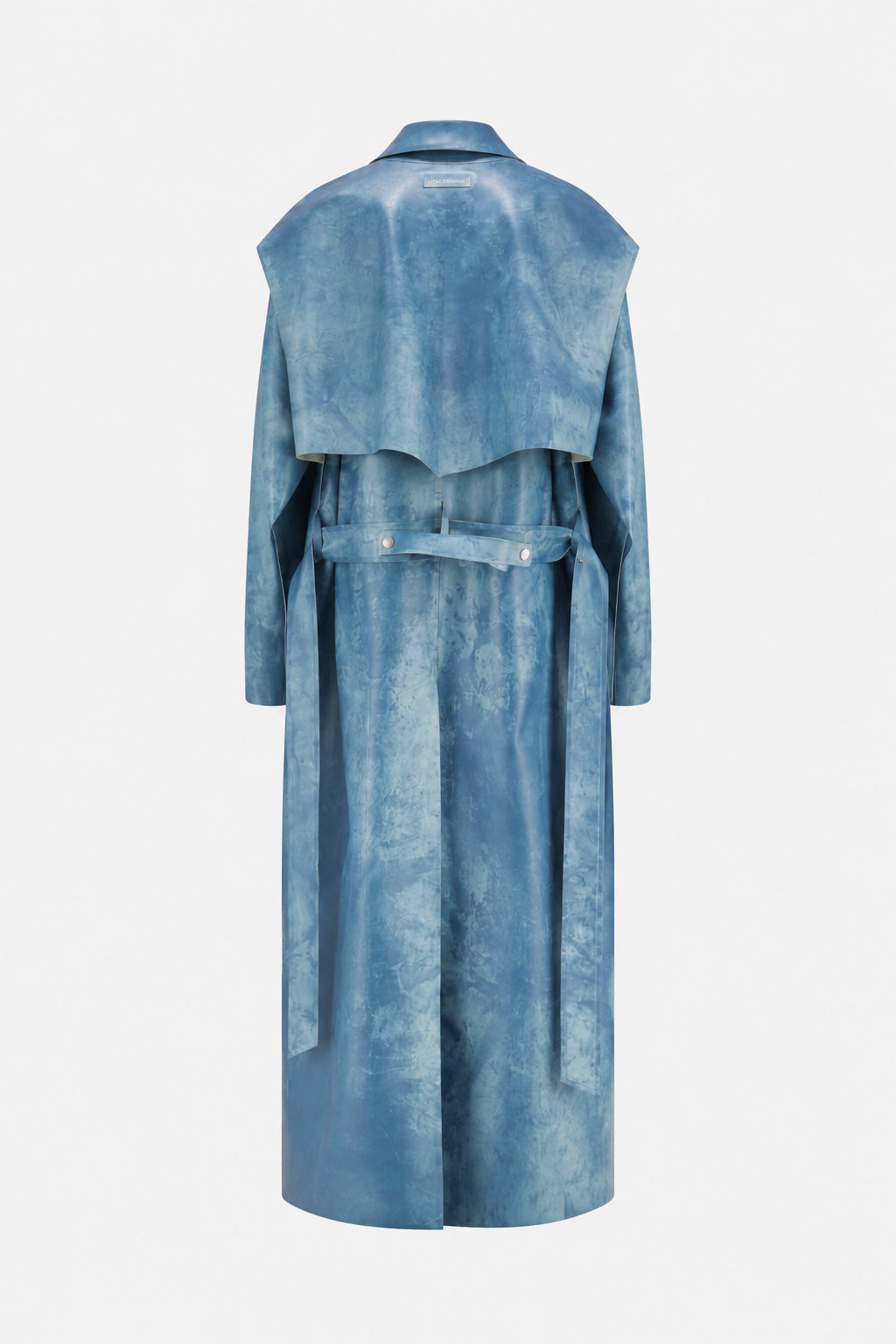 UNIQUE BLUE DYED LATEX COAT