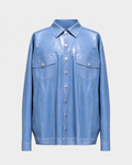 BLUE DYED LATEX JEAN JACKET
