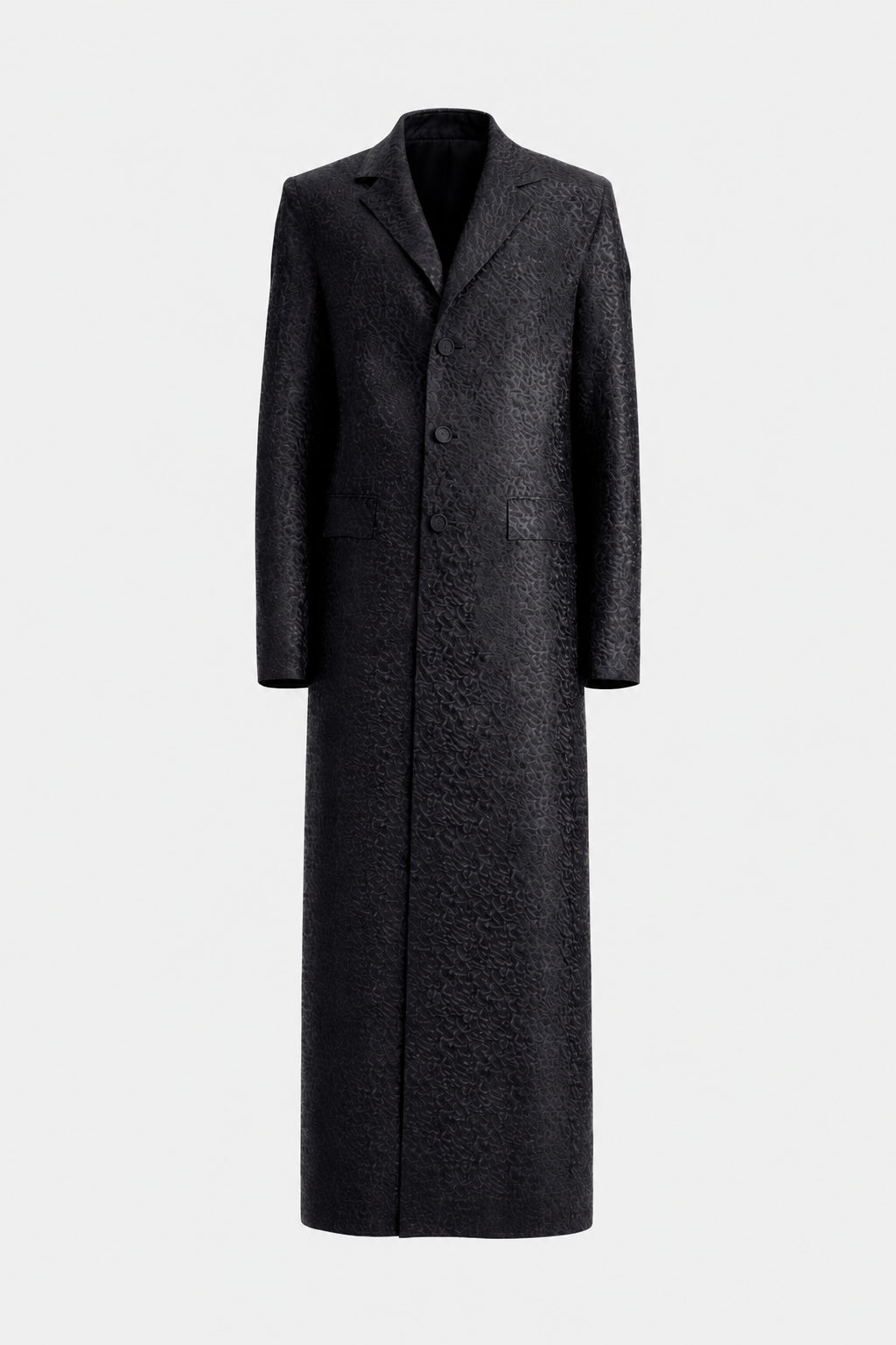 SAMPLE LATEX LONG COAT