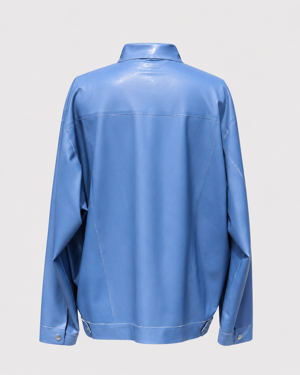BLUE DYED LATEX JEAN JACKET