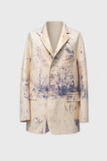 IVORY DYED LATEX BLAZER