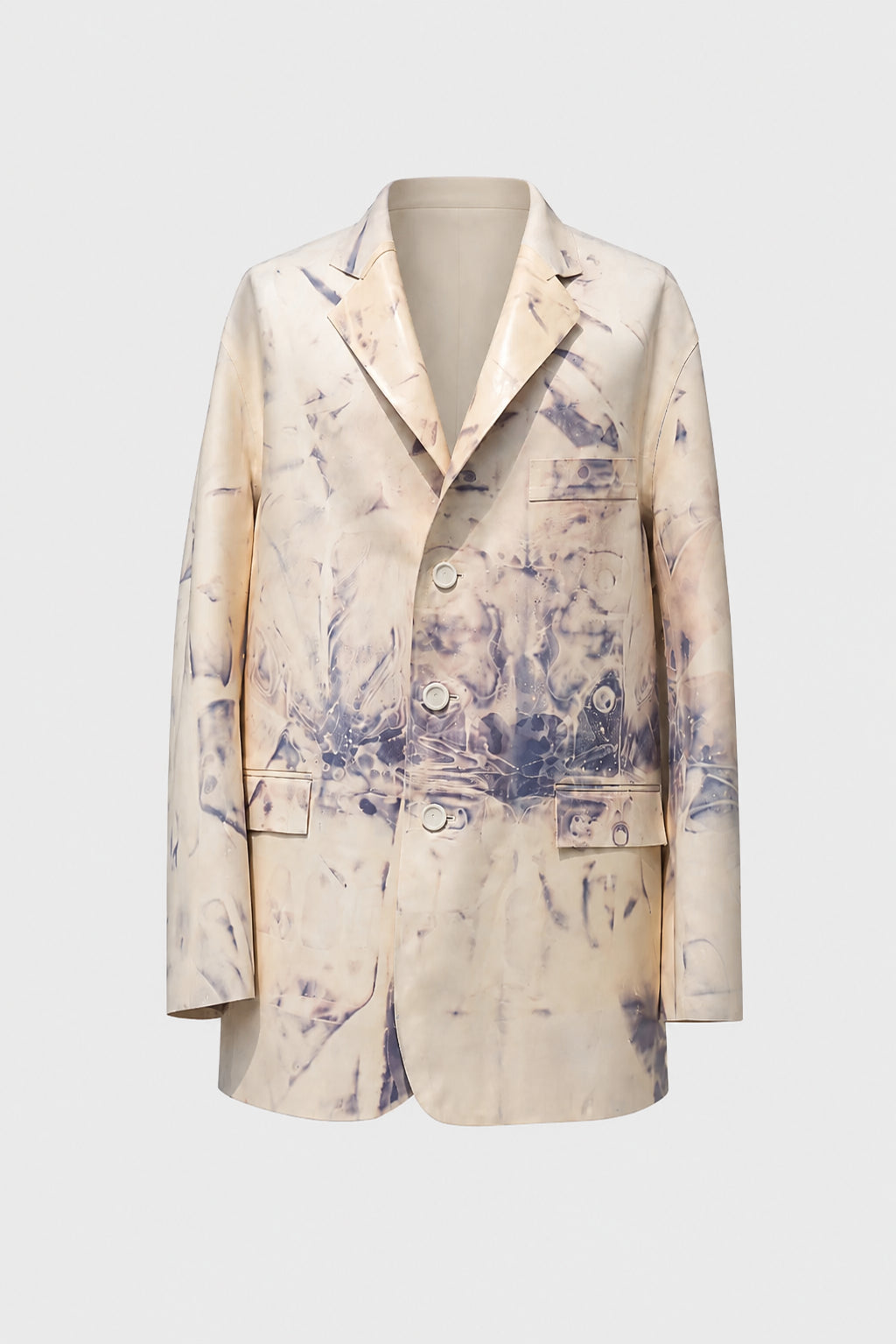 IVORY DYED LATEX BLAZER
