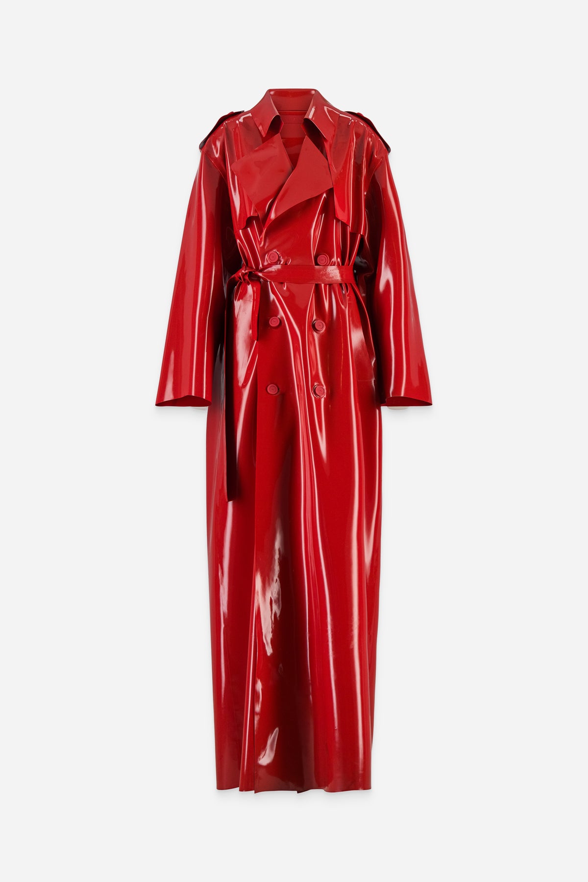 LATEX TRENCH COAT